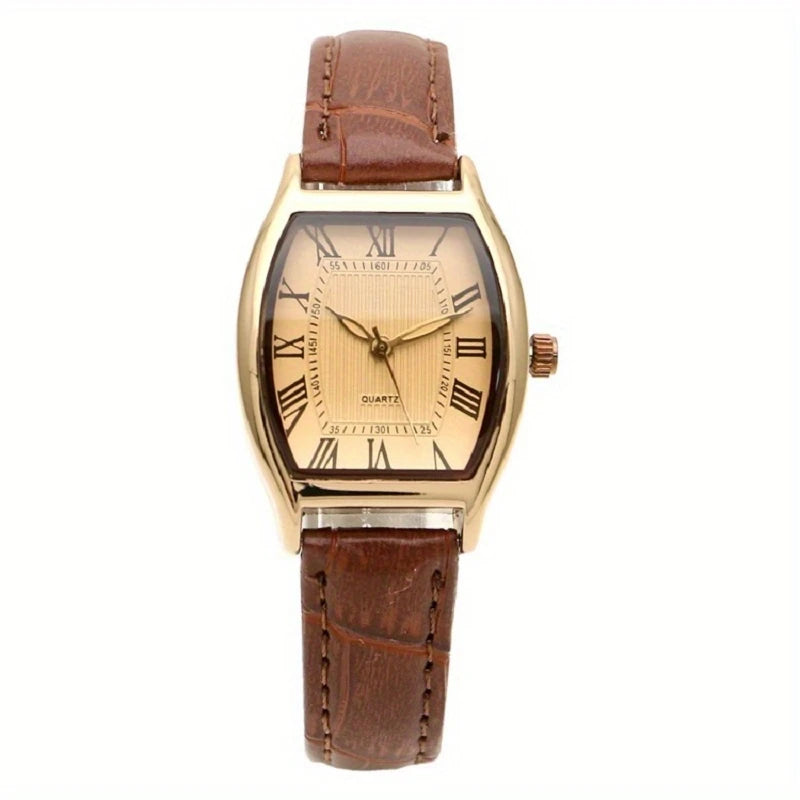 Relógio Vintage Pulseira de Couro