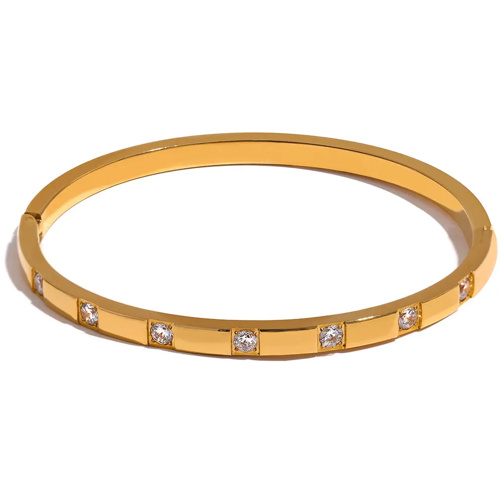 Bracelete Shine Dourado Santorini Joias